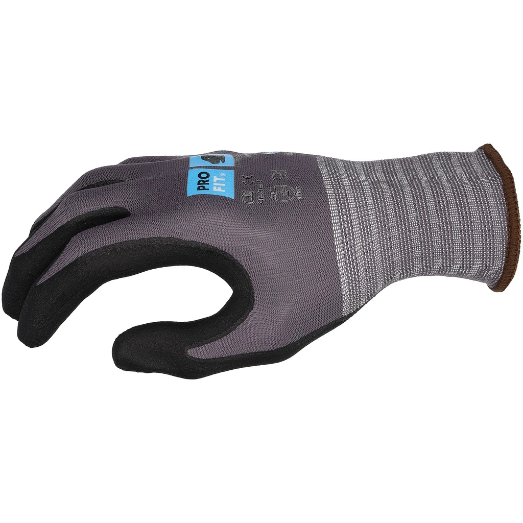 PRO FIT, nitrile foam glove maxim cool, Black, Green, Nitrile foam gloves