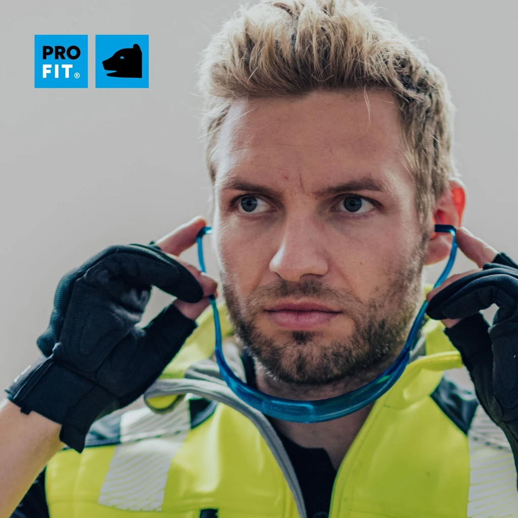 PRO FIT, banded earplug Proflex 24, Orange, Blue, Earplugs