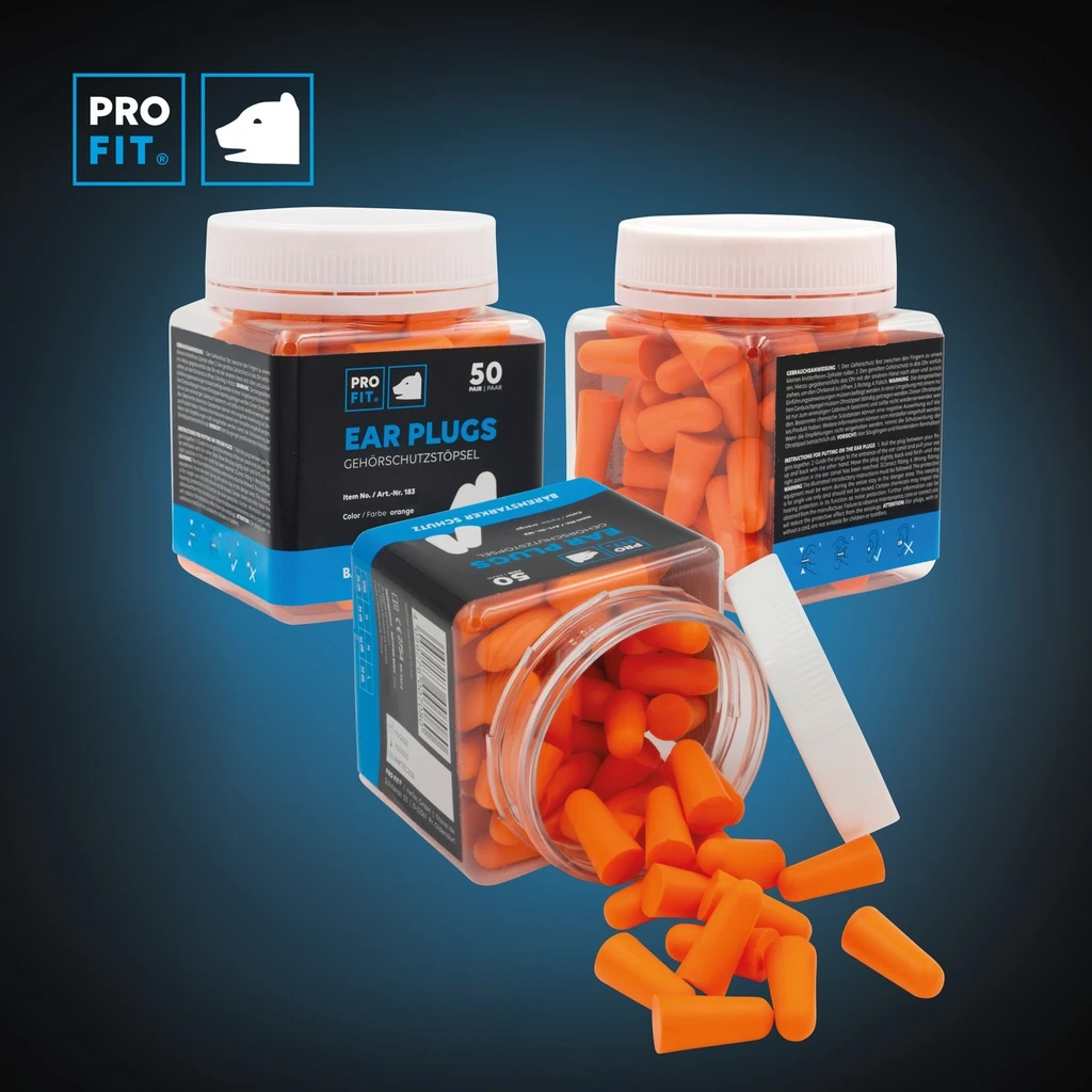 PRO FIT, Prosoft 38 earplugs, Orange, Earplugs