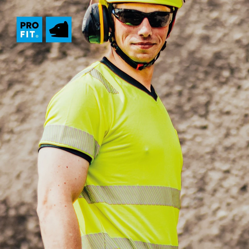 PRO FIT, High Visibility T-shirt, Neon Yellow, High-visibility clothing