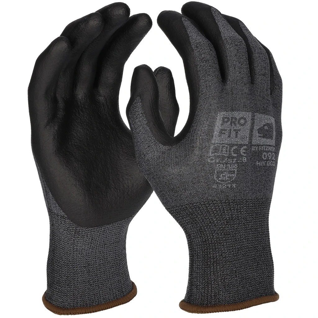 PRO FIT, nitrile foam glove maxim cool, Black, Grey, Nitrile foam gloves