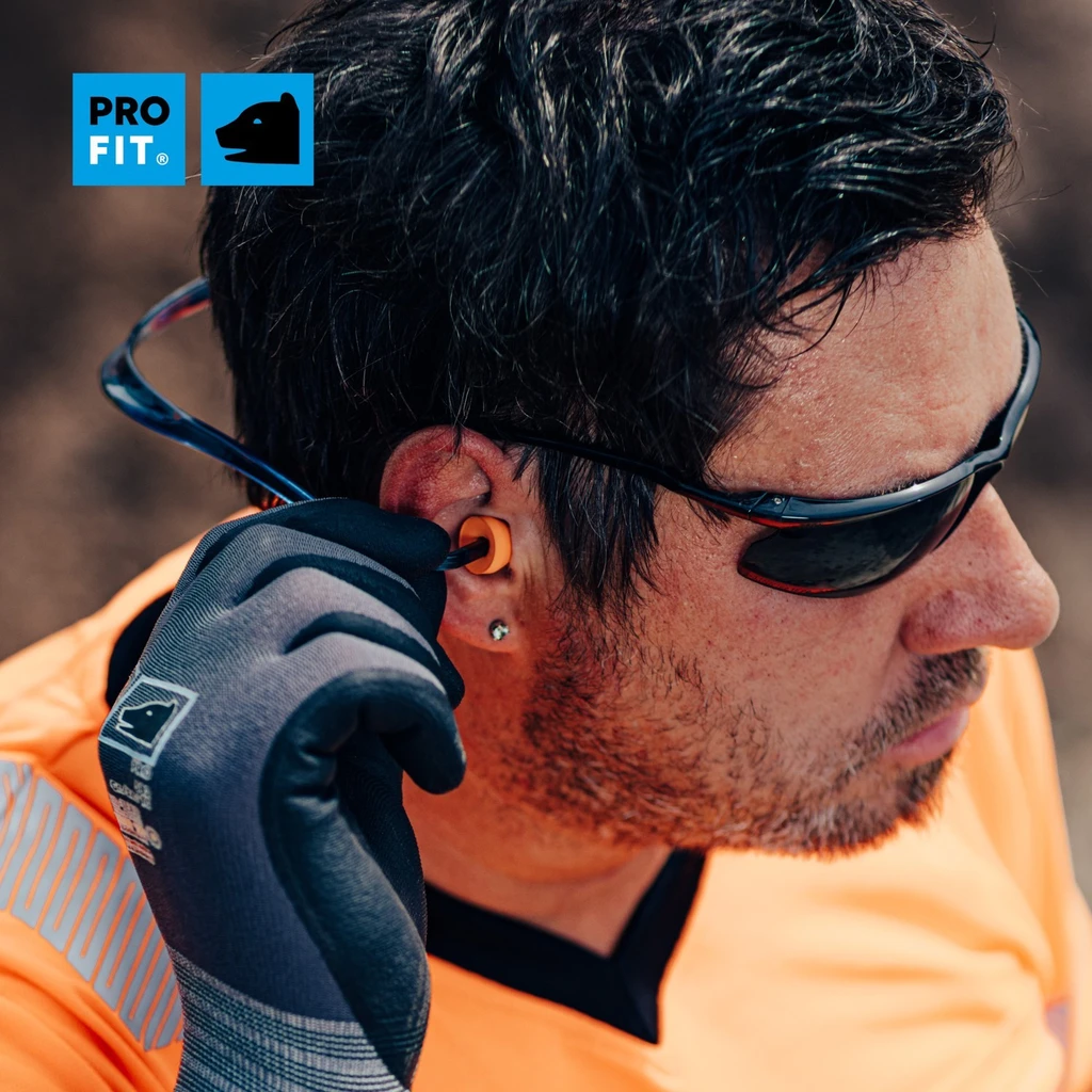 PRO FIT, banded earplug Proflex 24, Orange, Blue, Earplugs