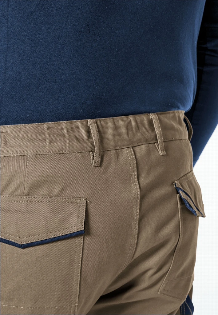 PKA, Threeline Perfect pants, Blue, Brown, Workwear pka