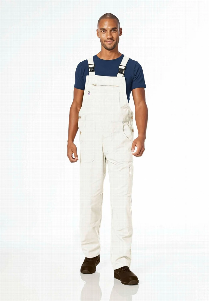 PKA, Basic Plus dungarees, White, Workwear pka