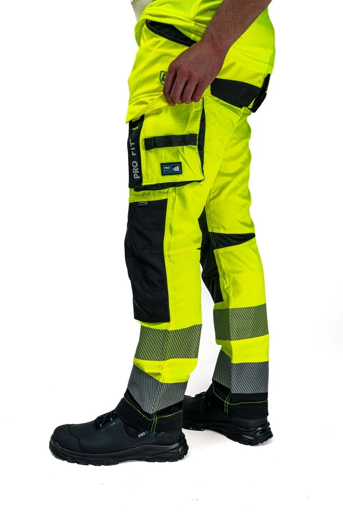 PRO FIT, High-visibility trouser, Neon Yellow, High-visibility clothing