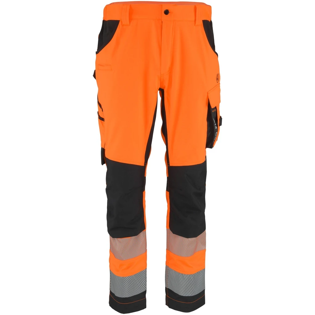 PRO FIT, High-visibility trouser, Neon Orange, High-visibility clothing