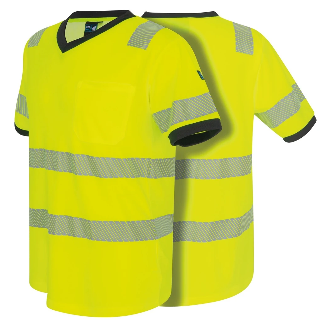 PRO FIT, High Visibility T-shirt, Neon Yellow, High-visibility clothing