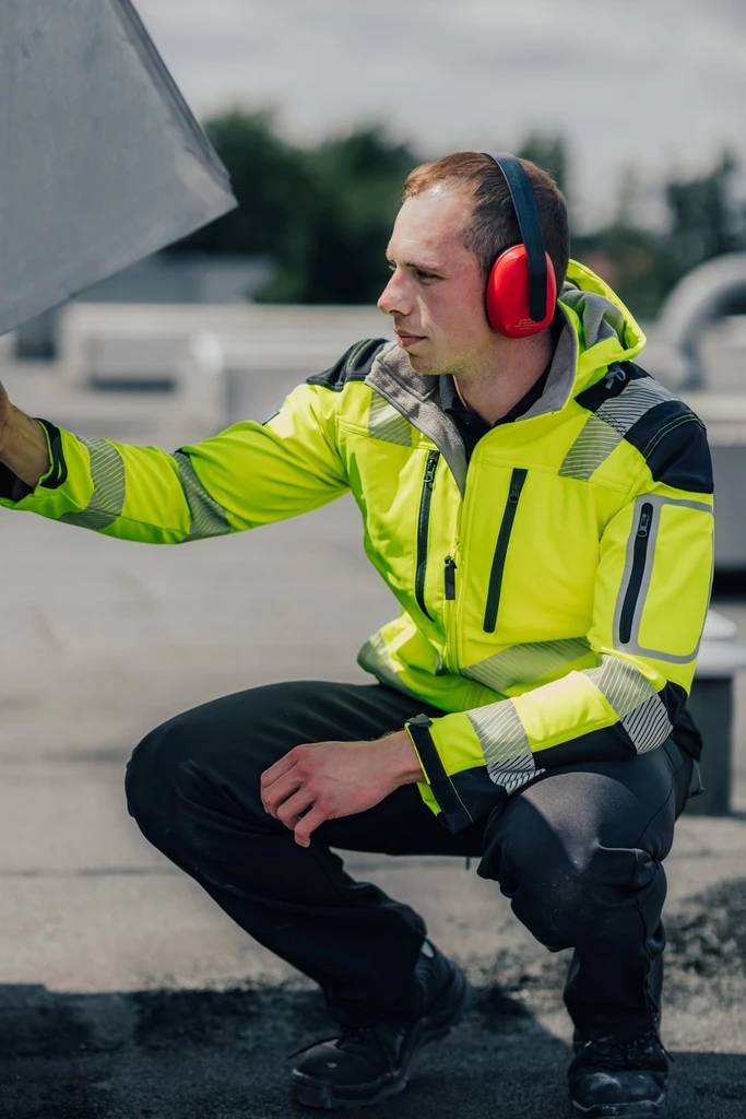 PRO FIT, Protec 24 earmuff, Black, Red, Hearing protection capsules