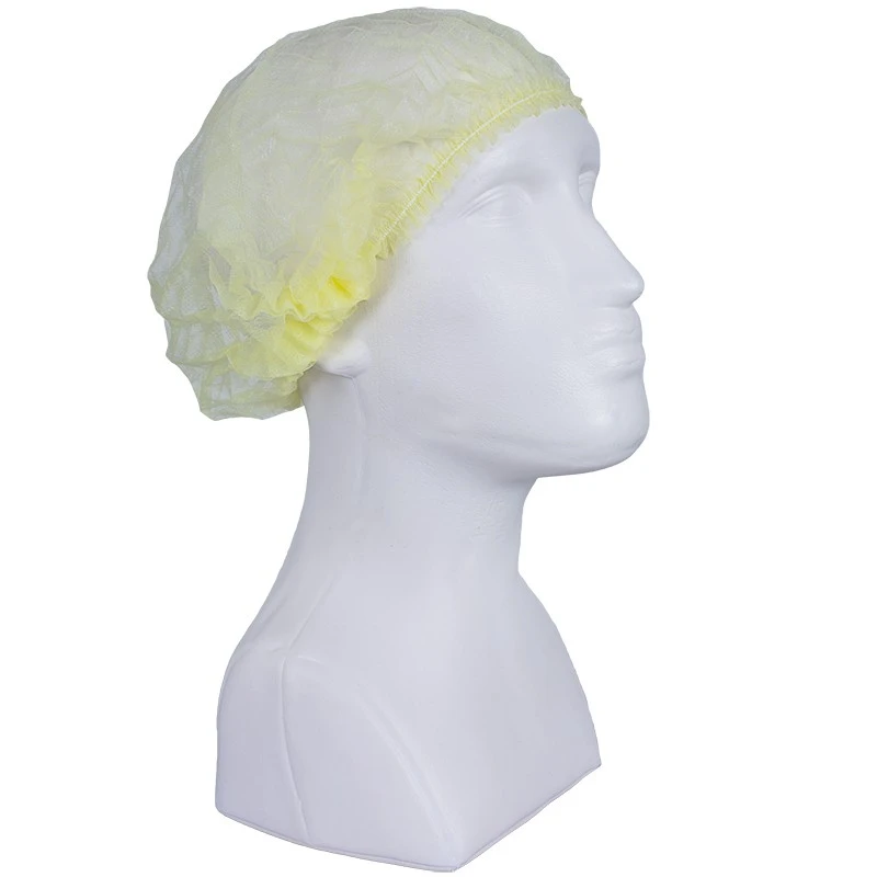 PRO FIT, PP disposable cap, Yellow, Disposable clothing