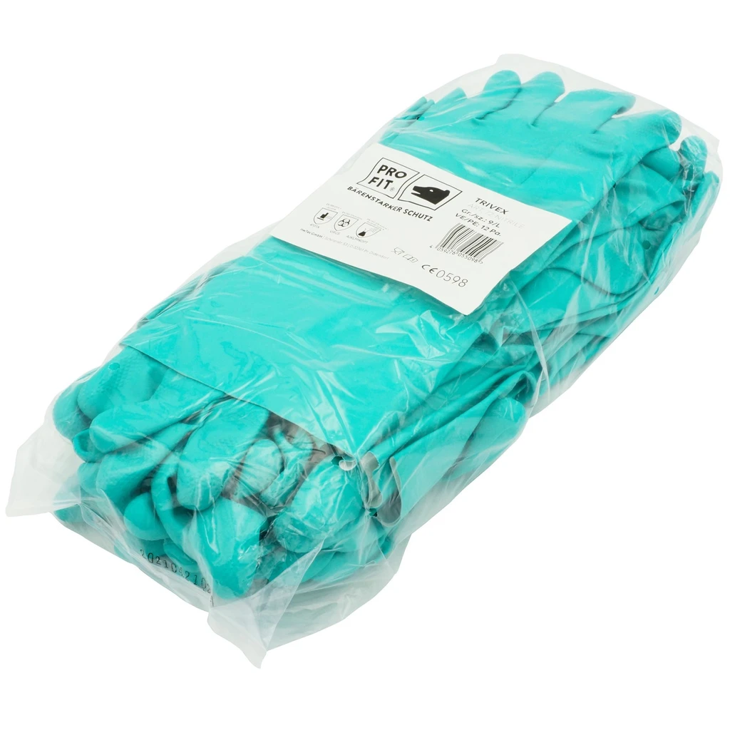 PRO FIT, Trivex nitrile chemical protective, Green, Chemical protection glove