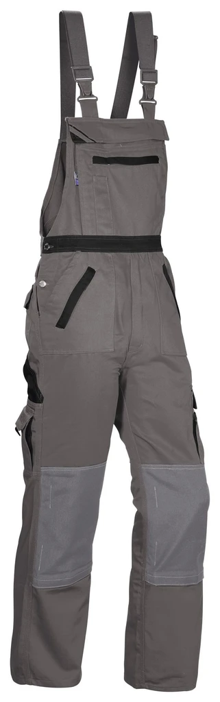 PKA, Threeline Image dungarees, Black, Grey, Workwear pka