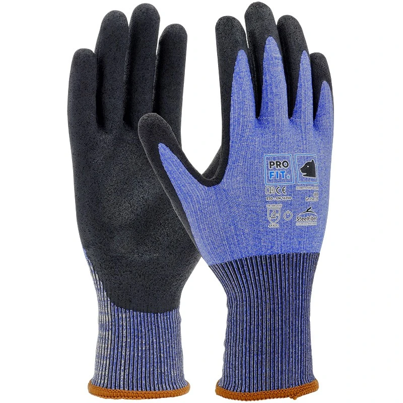 PRO FIT, Polymer-P cut resistance glove, Black, Blue, HPT gloves