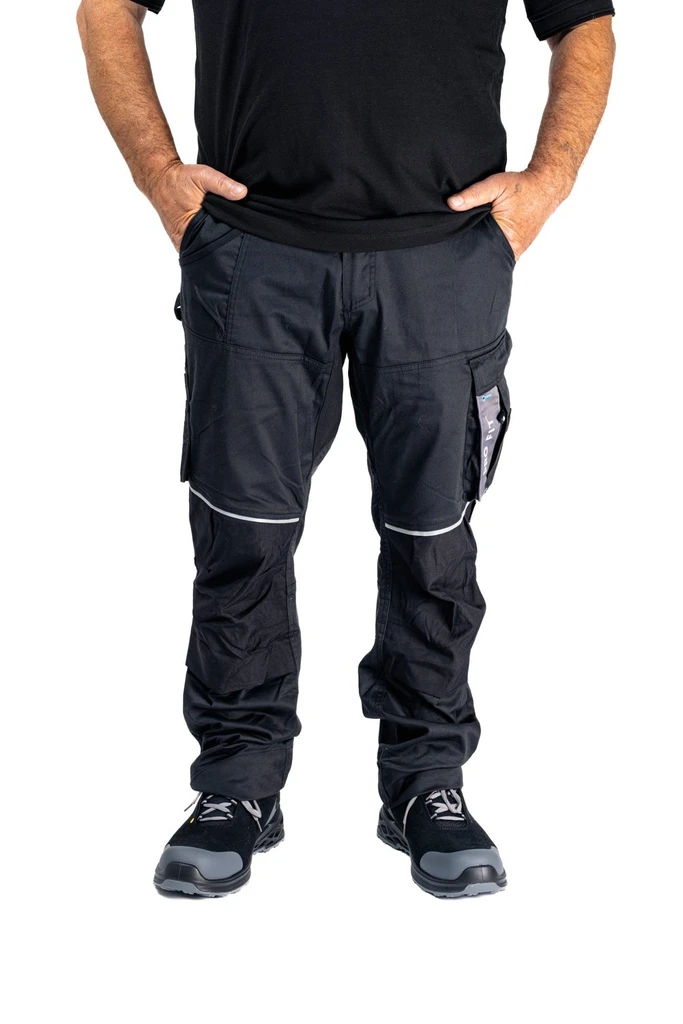 PRO FIT, Work trousers stretch, Black, Pants