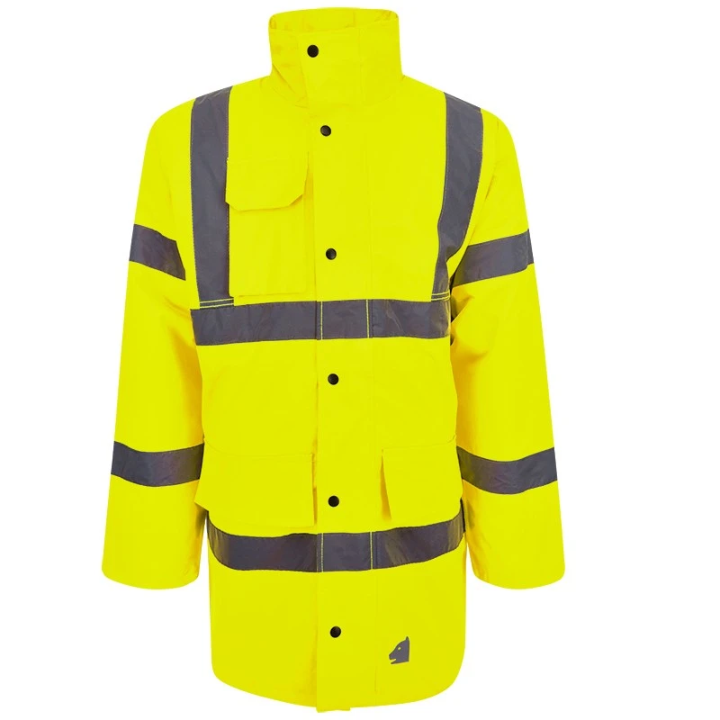PRO FIT, high-visiblity parka, Neon Yellow, High-visibility clothing