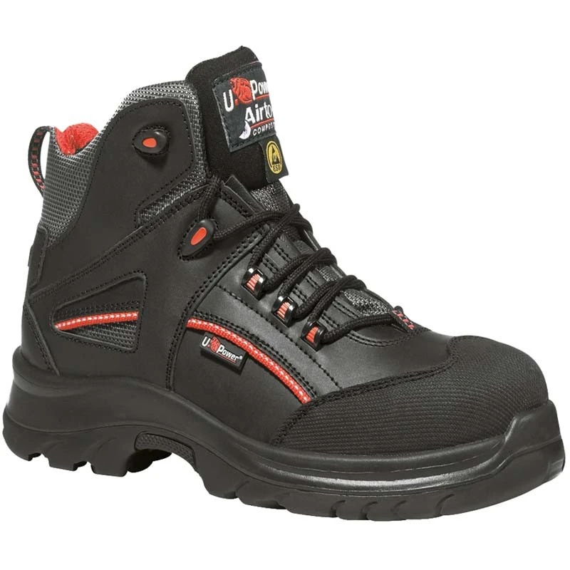 U POWER logo, 'Strong 2' laced boot, Safety Shoes S3