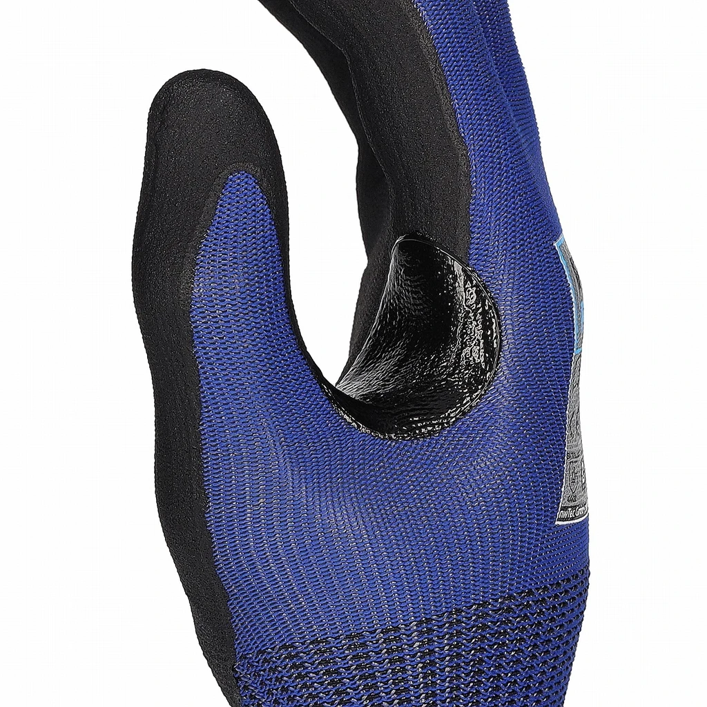 PRO FIT, nitrile cut resistance glove, Black, Blue, Cut protection nitrile