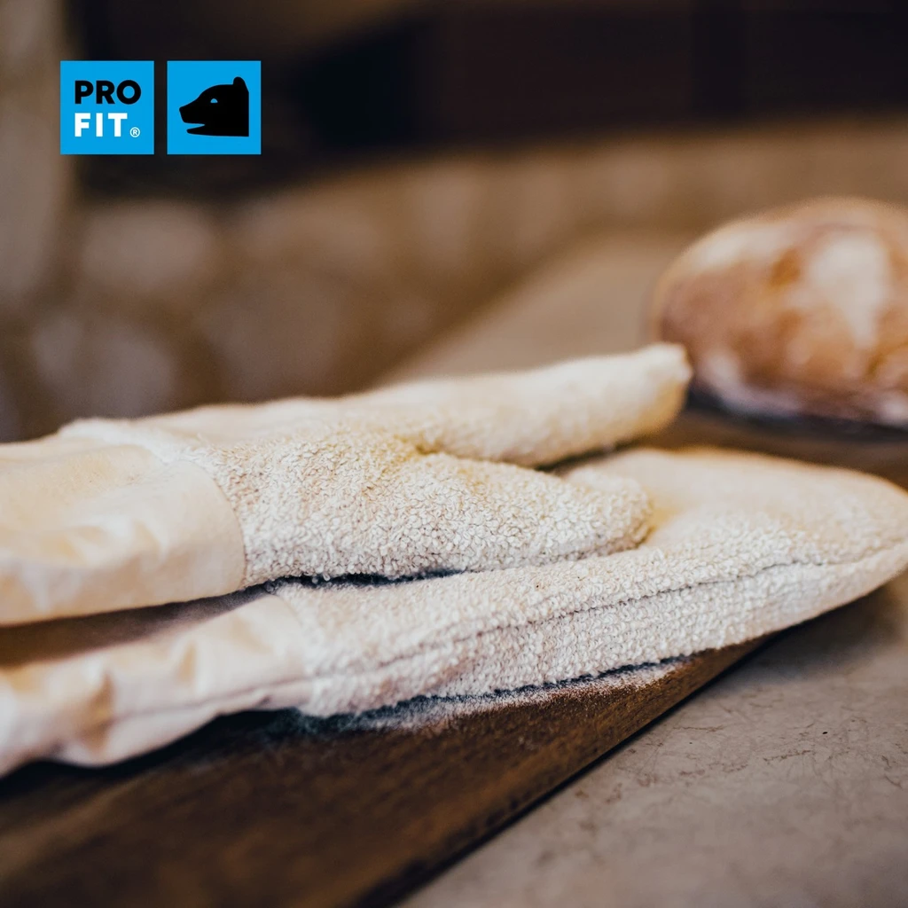 PRO FIT, heat protection glove, Natural, polyamide/cotton finely knitted glove