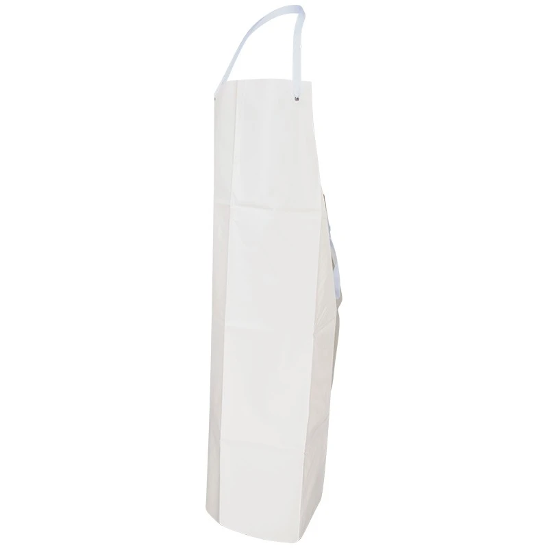 PRO FIT, vinyl bib apron, White, Apron