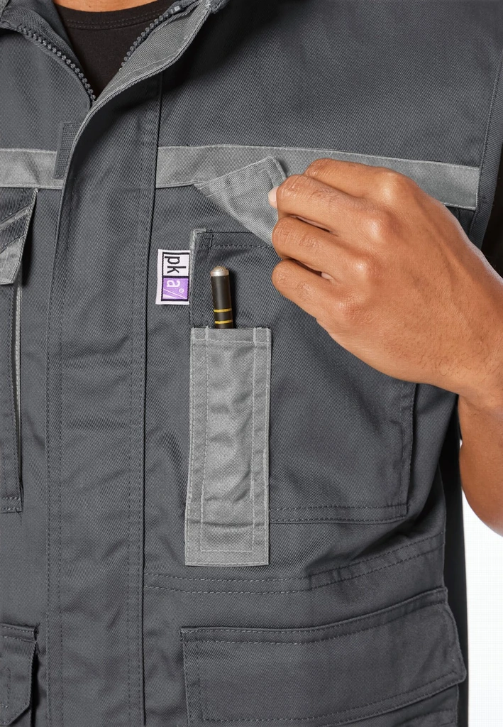 PKA, Praktika vest, Grey, Workwear pka