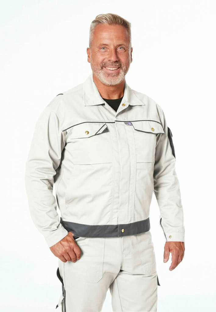 PKA, Threeline Perfect jacket, Grey, White, Workwear pka