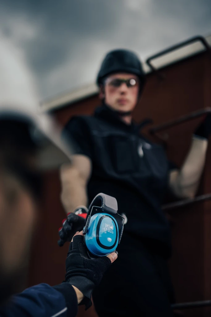 PRO FIT, Protect 26 earmuff, Black, Blue, Hearing protection capsules