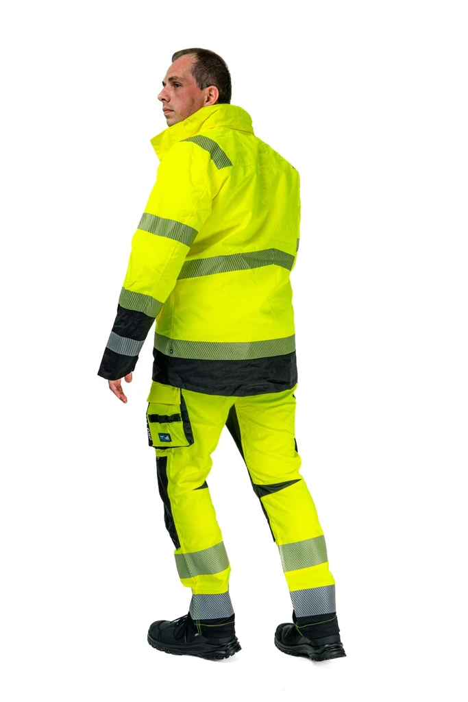 PRO FIT, High visibilty parka, Neon Yellow, High-visibility clothing