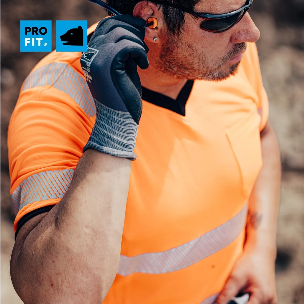 PRO FIT, High Visibility T-shirt, Neon Orange, High-visibility clothing