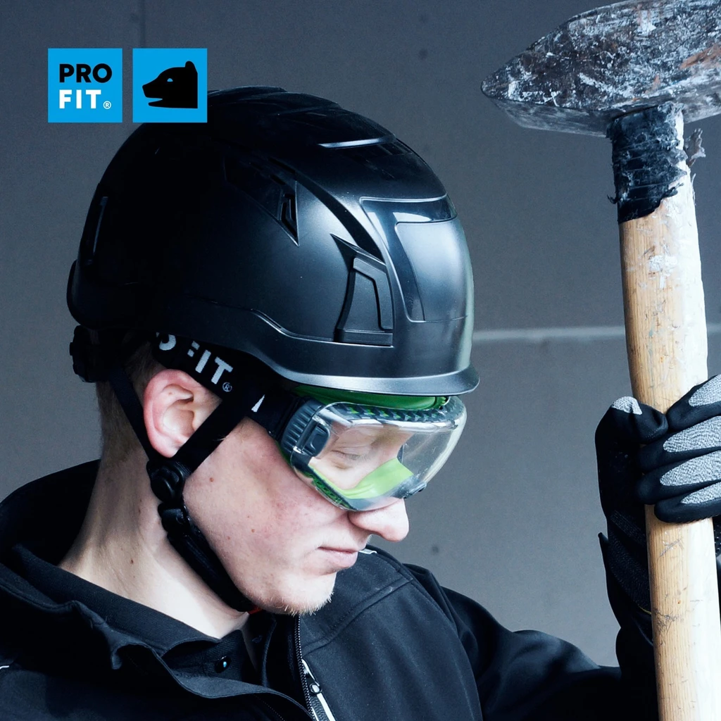 PRO FIT, Schutzhelm "Pro Cap D!-Rock", Schwarz, Helm