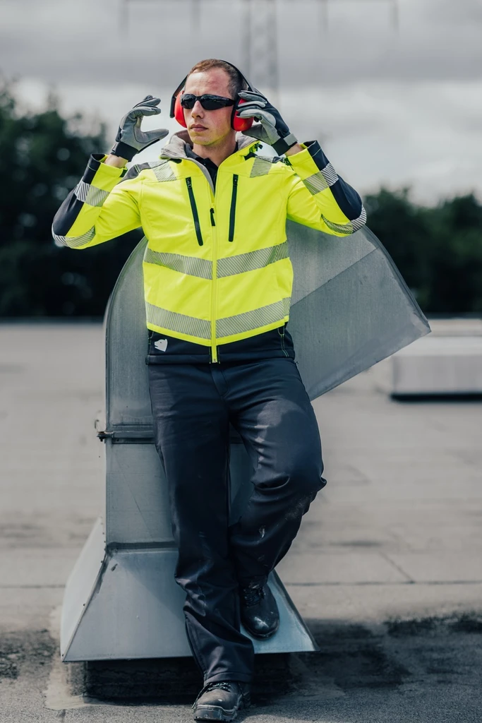 PRO FIT, softshell pants, Black, Cold/rain clothing