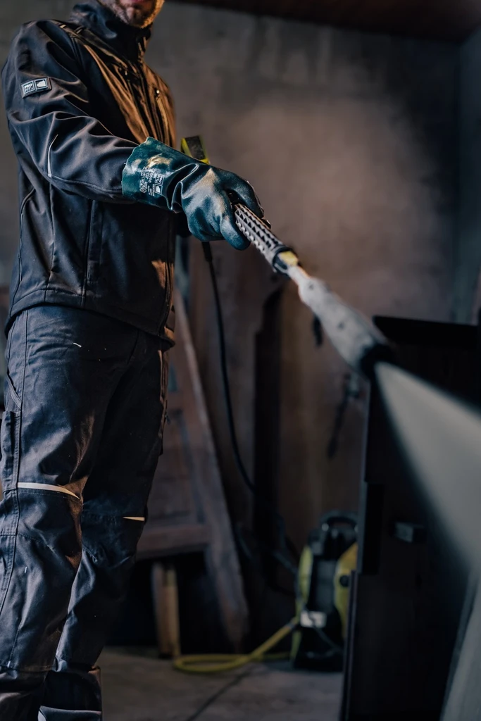 PRO FIT, pirat pvc chemical resistance, Green, Chemical protection glove