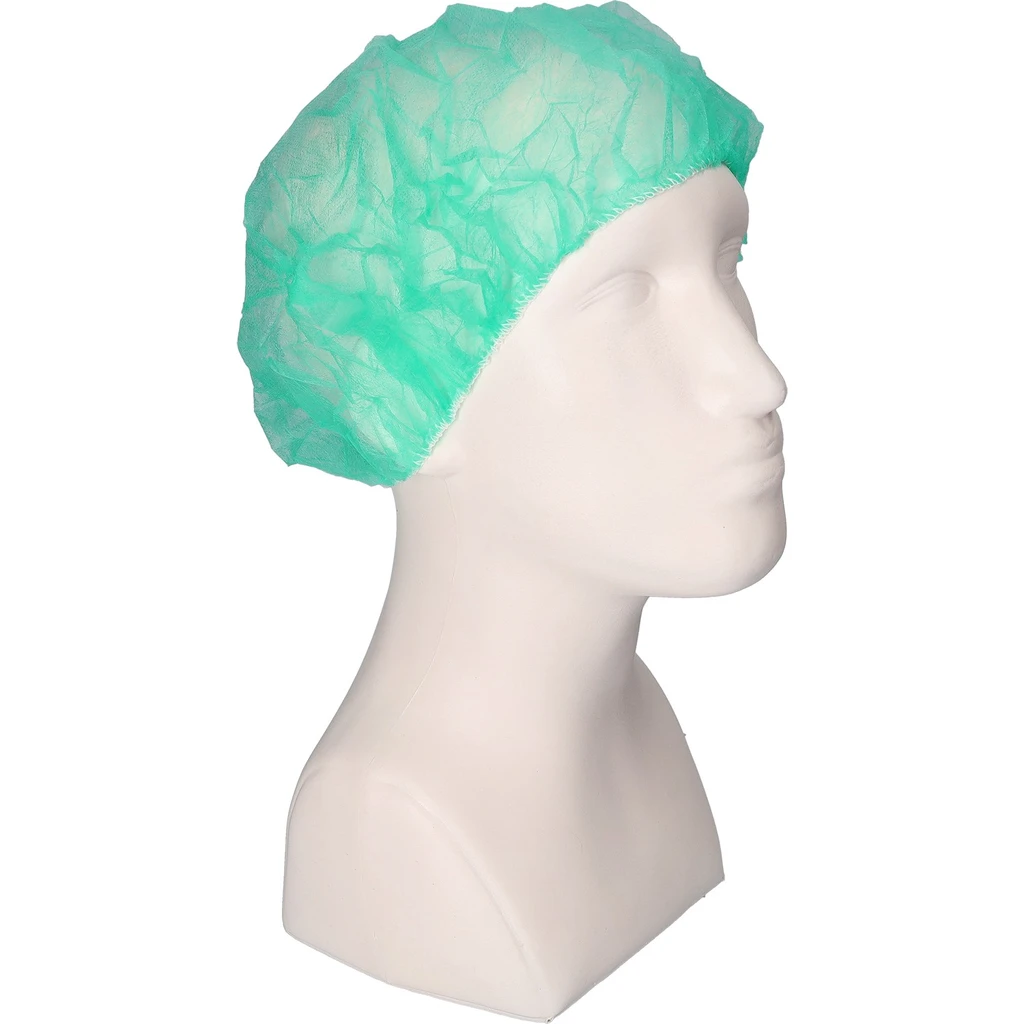 PRO FIT, peaked bouffant cap white, Disposable clothing