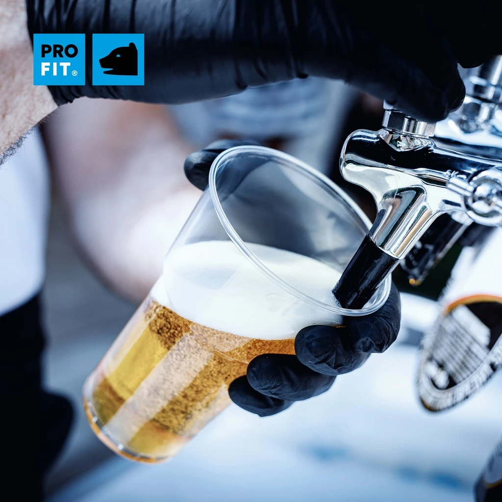 PRO FIT, nitrile disposable glove, Black, Disposable gloves