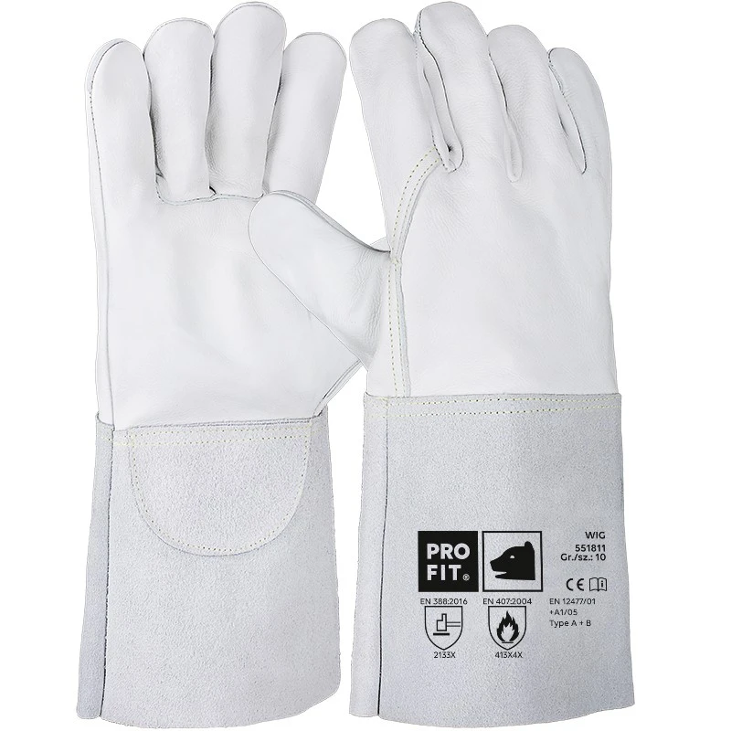 PRO FIT, cow nappa leather welder`s, Natural, Welders