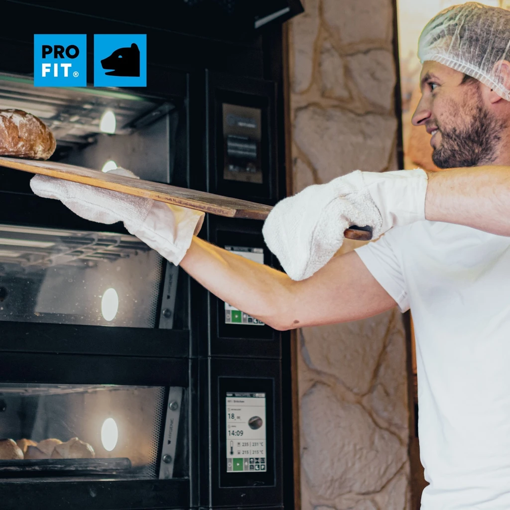 PRO FIT, heat protection glove, Natural, polyamide/cotton finely knitted glove