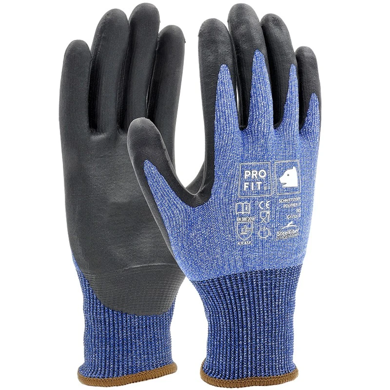 PRO FIT, Polymer-P cut resistance glove, Black, Blue, HPT gloves