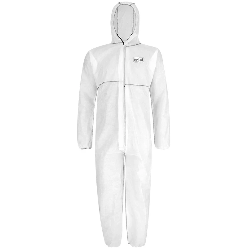 PRO FIT, SMS chemical protection overall, White, Disposable clothing