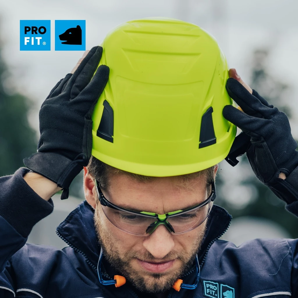 PRO FIT, Pro Cap D!-Rock safety, Neon Yellow, Head Protection