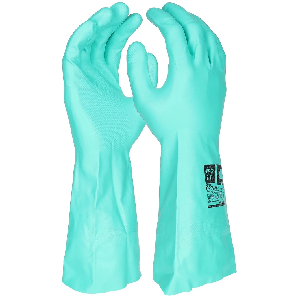 PRO FIT, Trivex nitrile chemical protective, Green, Chemical protection glove