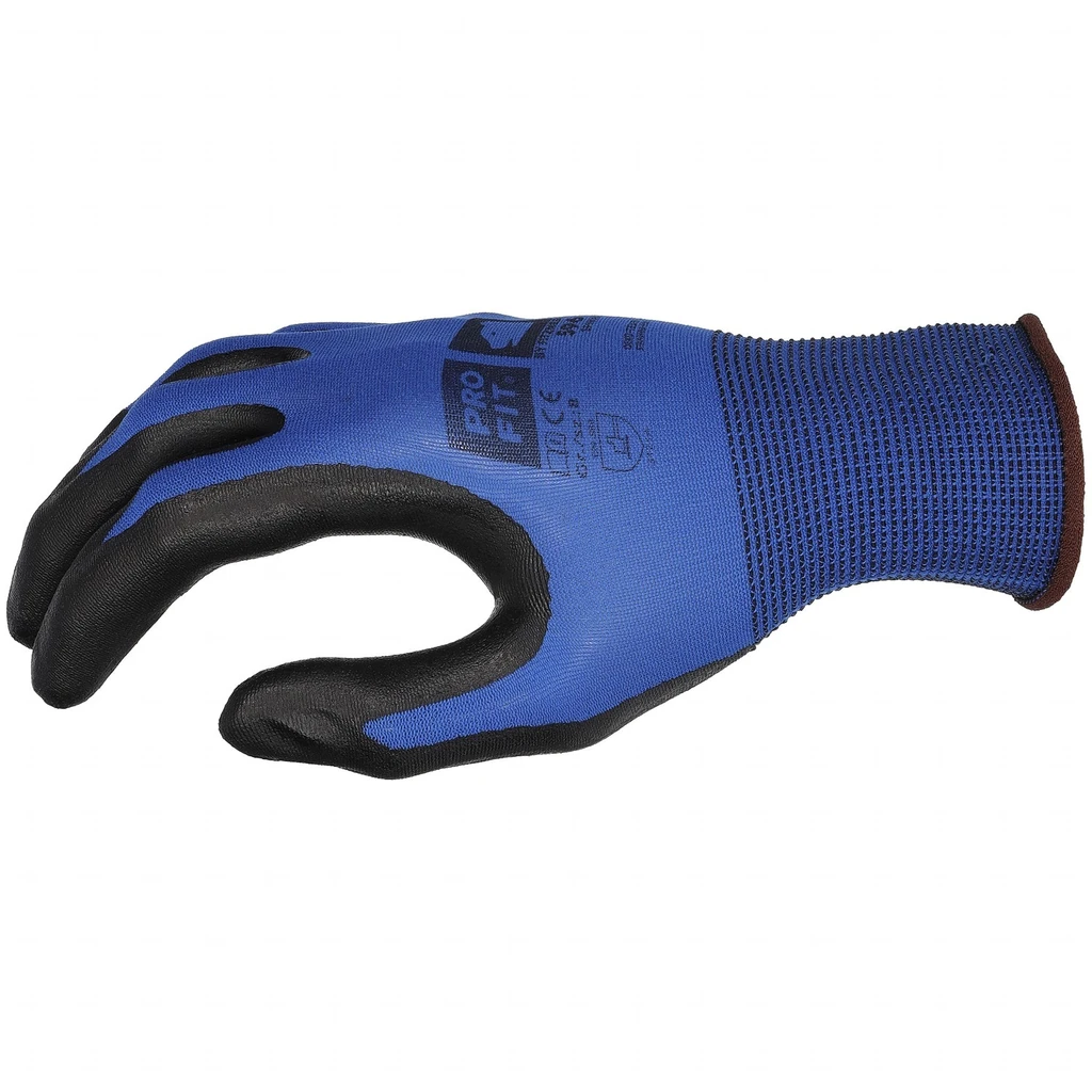 PRO FIT, nitrile foam glove maxim cool, Black, Blue, Nitrile foam gloves