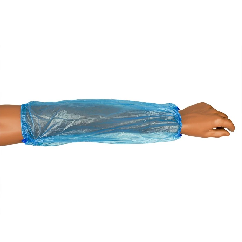 PRO FIT, disposable PE armsleeve, Blue, Disposable clothing