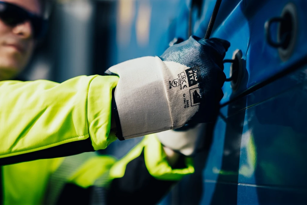 PRO FIT, Nitril Handschuhe, Natur, Blau, Nitril Handschuhe