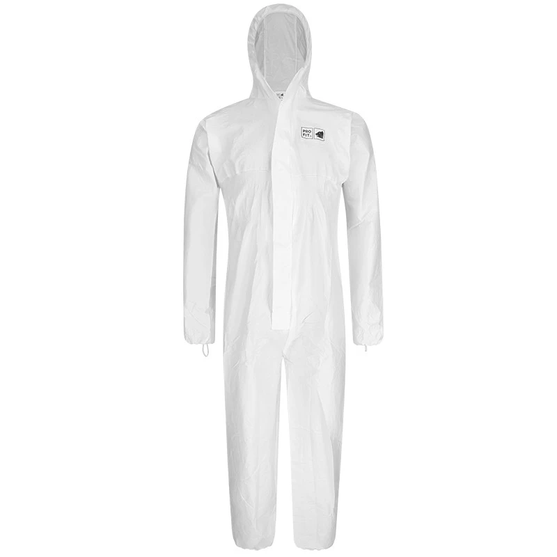 PRO FIT, microporous film membraneprotection overall, White, Disposable clothing