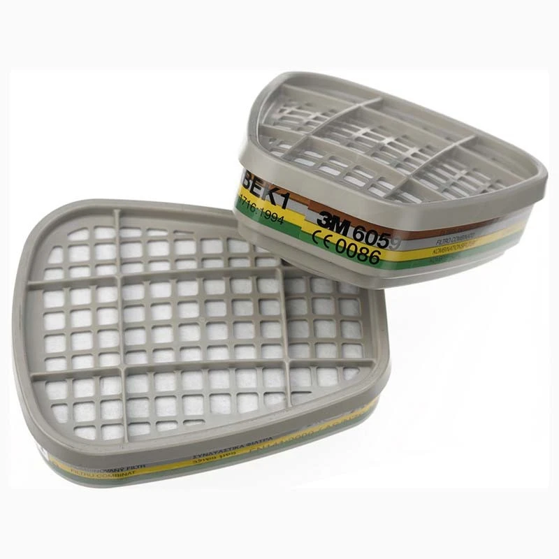 3M, 3M™ gas and vapour, Green, Brown, Gases and Vapors Mask, 3M