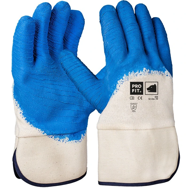 PRO FIT, latex glove, Blue, Natural, Latex gloves