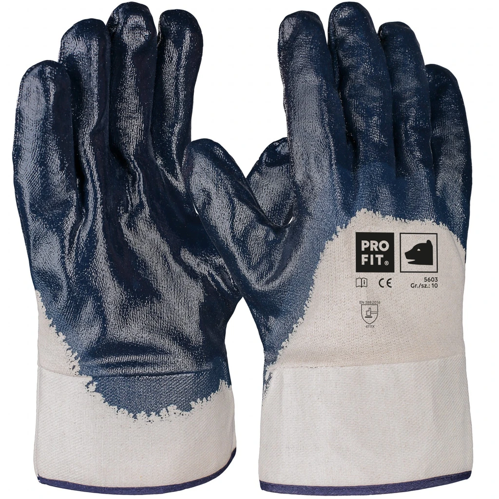 PRO FIT, Nitril Handschuhe, Natur, Blau, Nitril Handschuhe