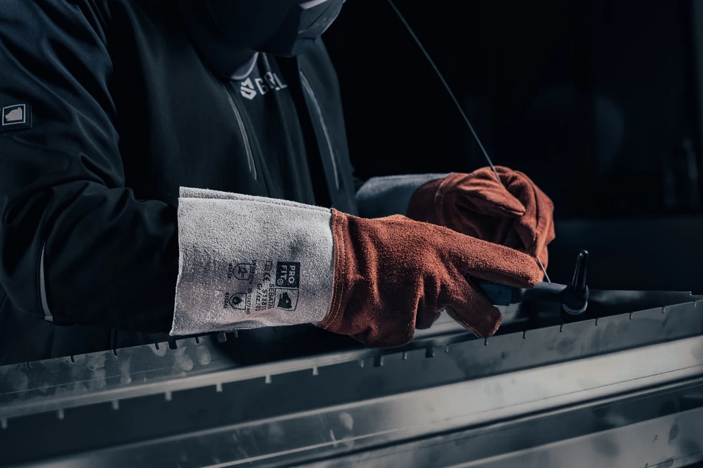 PRO FIT, Hitzeschutzhandschuh, Natur, Braun, Schweißerhandschuhe