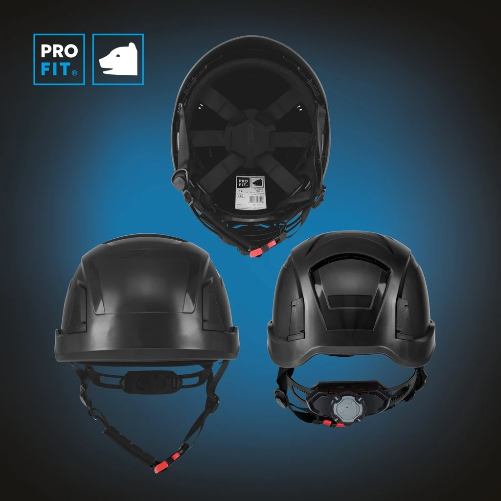 PRO FIT, Schutzhelm "Pro Cap D!-Rock", Schwarz, Helm