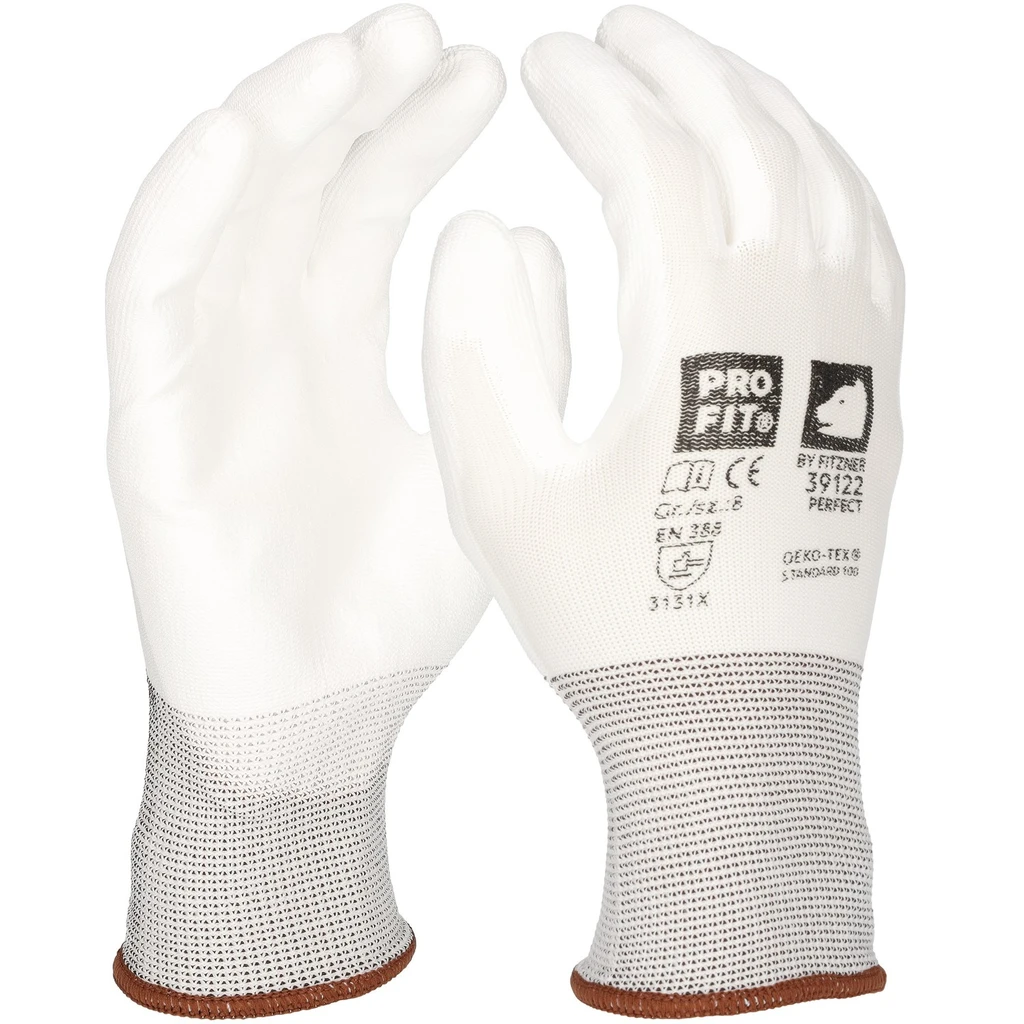 PRO FIT, PU Handschuh "Perfect", Weiß, PU-Handschuhe