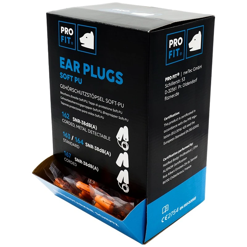 PRO FIT, Gehörschutzstöpsel "Prosoft 38", Orange, Gehörschutzstöpsel
