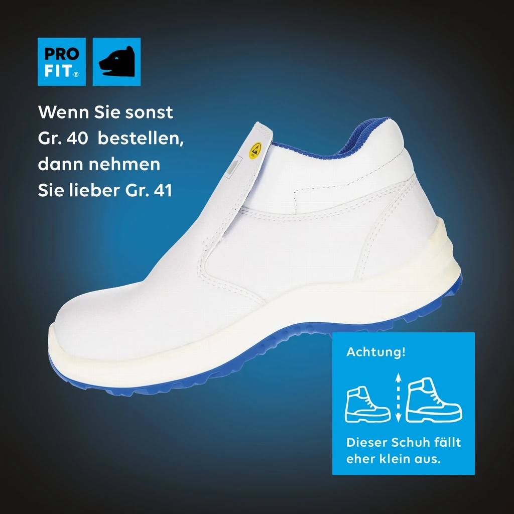 PRO FIT, safety shoe Arctos E, White, Safety Shoes S2